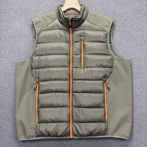 Propel Bass Engineered‎ Vest Men 2XL Green Nylon Down Puffer Stretch Outdoors